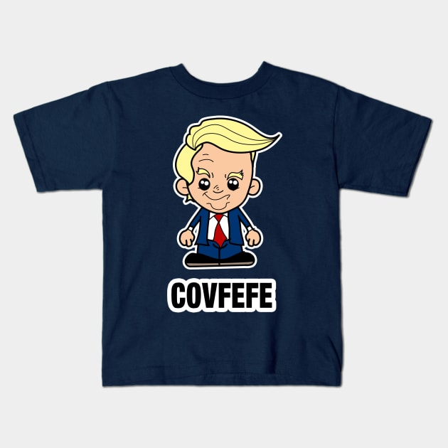 Li Trump Covfefe Kids T-Shirt by TopNotchy